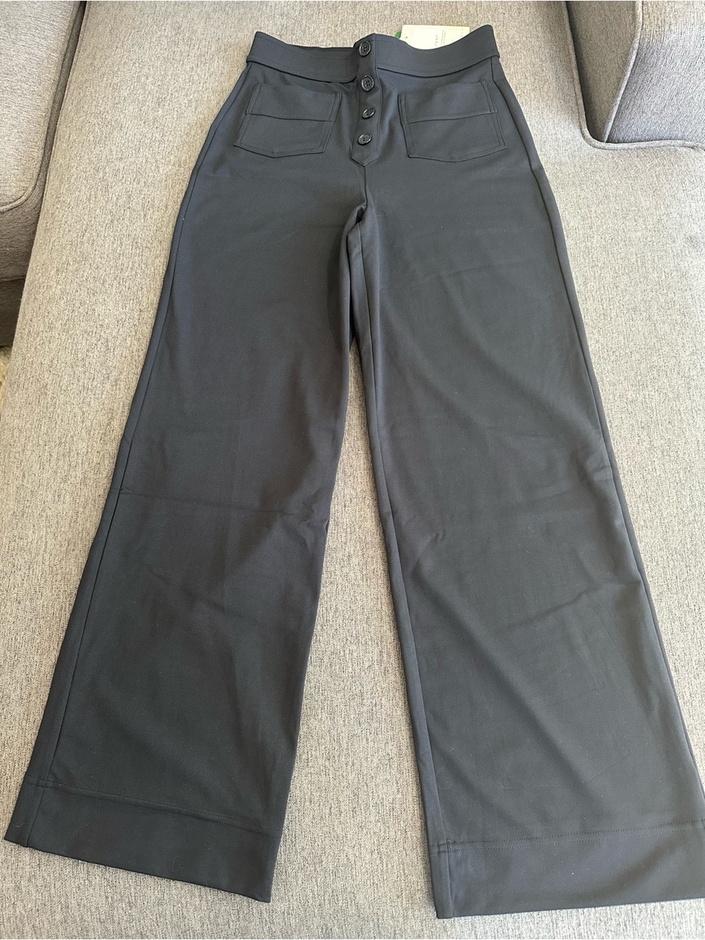 HALARA Black Wide-Leg High-Waist Pants